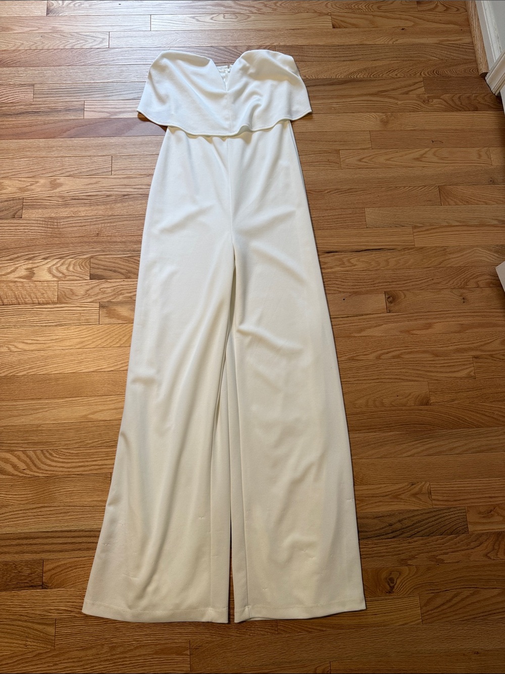 Lulu's Off-Shoulder White Jumpsuit
